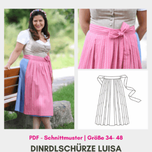 Dirndlschürze Luisa mit Falten - Ebook